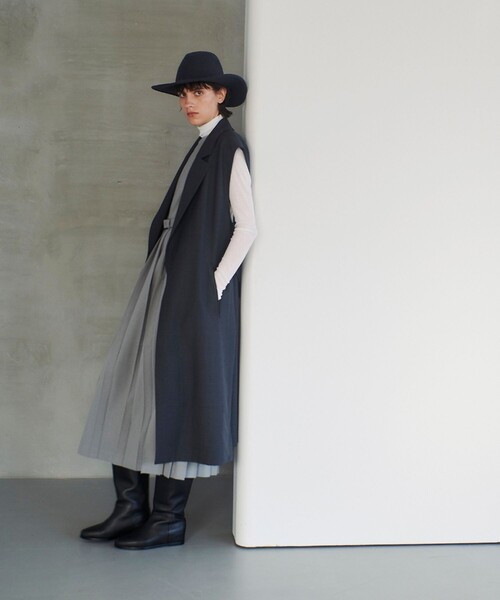 「allureville」 ノースリーブワンピース 1 ブラウン レディース_画像8