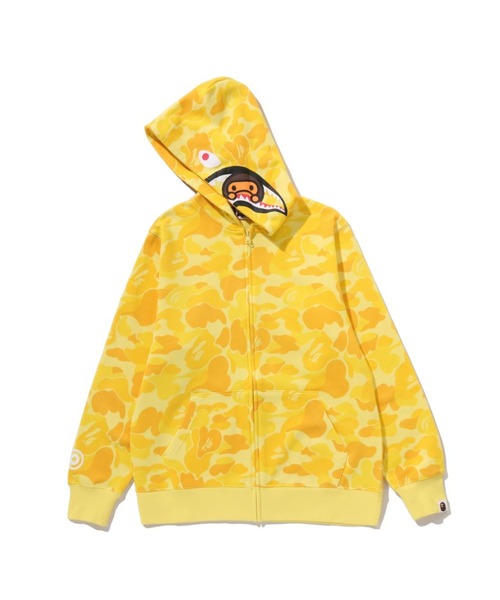 A BATHING APE パーカー バックプリント有り 美品 A BATHING APE（アベイシングエイプ） パーカー ABC CAMO MILO SHARK