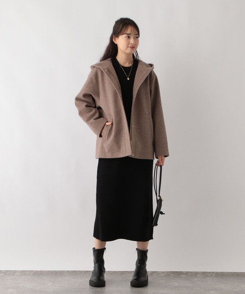 「GLOBAL WORK Smile Seed Store」 ニットワンピース SMALL 杢グレー レディース_画像8