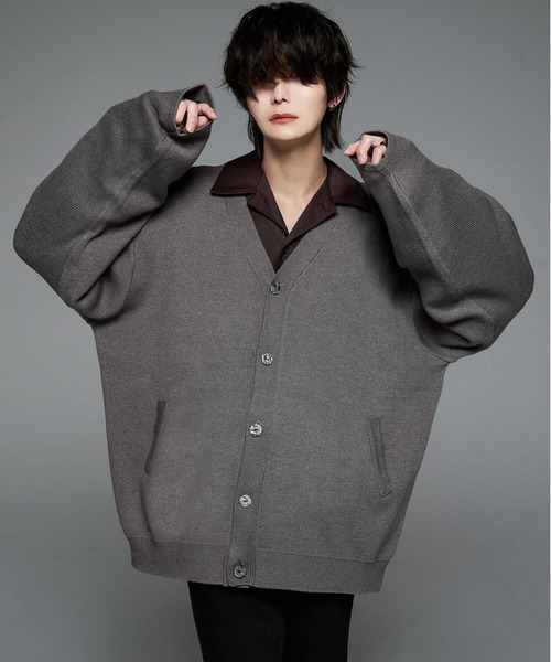ADRER（アドラー） ニットカーディガン LARGE ブラウン メンズ 