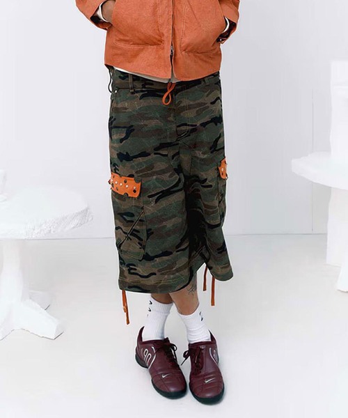 PLATEAU STUDIO（プラトースタジオ） ワイドパンツ パンツ Camo sweat