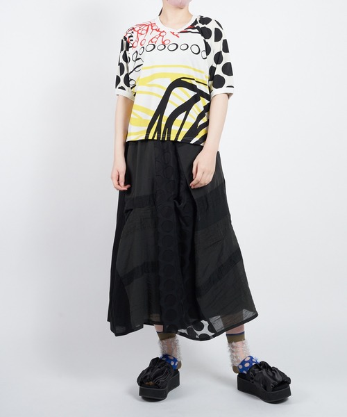 「gomme」 半袖Tシャツ MEDIUM ブラック レディース_画像4