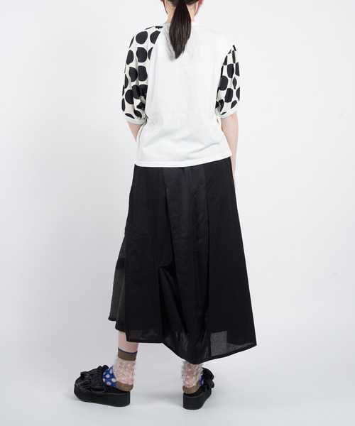 「gomme」 半袖Tシャツ MEDIUM ブラック レディース_画像5