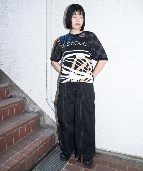 「gomme」 半袖Tシャツ MEDIUM ブラック レディース_画像9