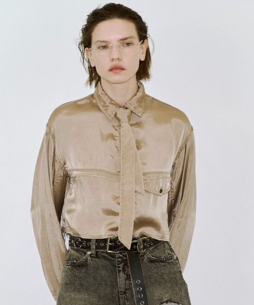 JOSE MOON（ジョゼムーン） ブラウス シャツ FIBRIL SHORT SHIRT 