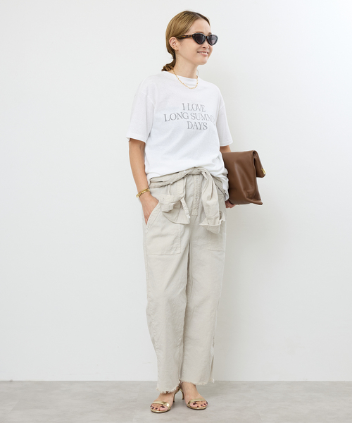 「AMERICANA」 半袖Tシャツ FREE ホワイト レディース_画像2
