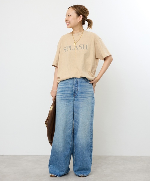 「AMERICANA」 半袖Tシャツ FREE ホワイト レディース_画像3