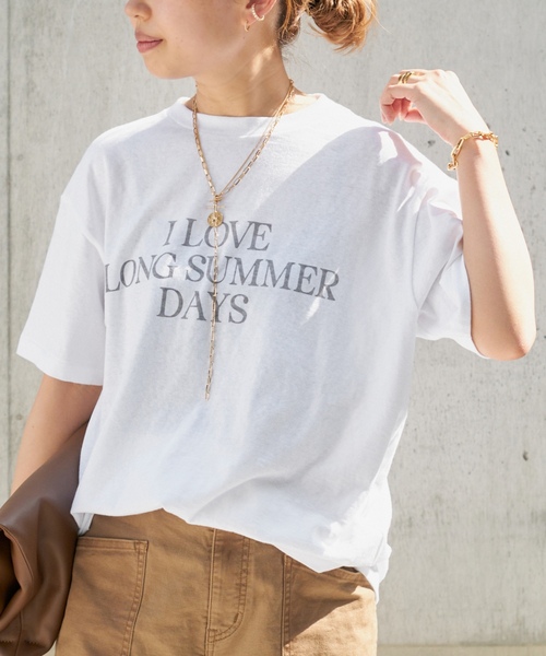 「AMERICANA」 半袖Tシャツ FREE ホワイト レディース_画像6
