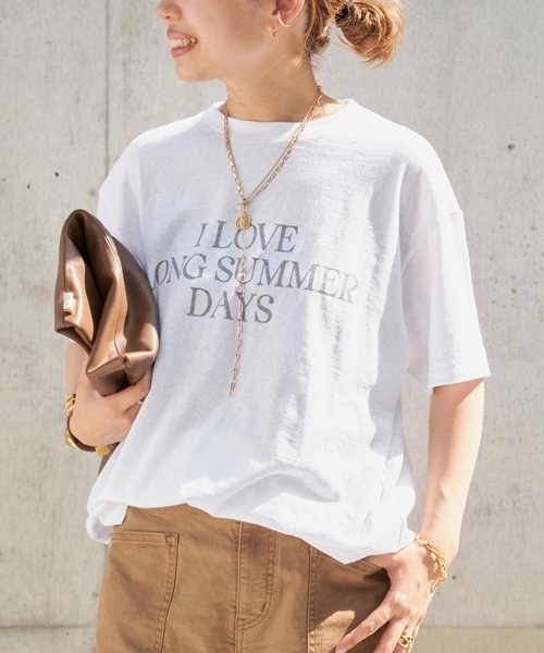 「AMERICANA」 半袖Tシャツ FREE ホワイト レディース_画像7