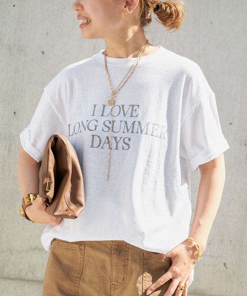 「AMERICANA」 半袖Tシャツ FREE ホワイト レディース_画像8