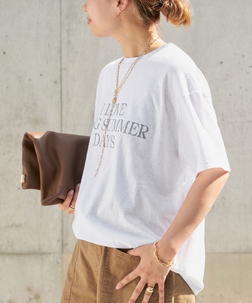 「AMERICANA」 半袖Tシャツ FREE ホワイト レディース_画像9