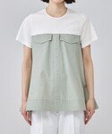 tシャツ 半袖 ビスチェコンビカットソー レディースの詳細画像3