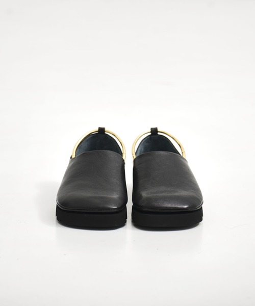 パンプス 「MANA/マナ」ankle strap round toe flat shoes/アンクルストラップラウンドトゥフラットシューズの画像