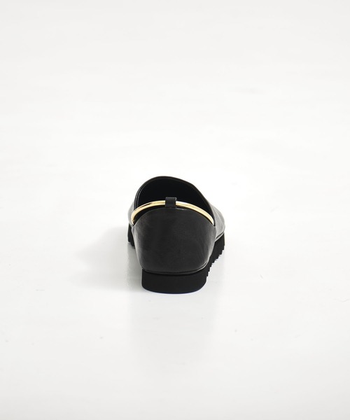 パンプス 「MANA/マナ」ankle strap round toe flat shoes/アンクルストラップラウンドトゥフラットシューズの画像