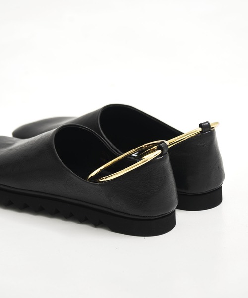 パンプス 「MANA/マナ」ankle strap round toe flat shoes/アンクルストラップラウンドトゥフラットシューズの画像