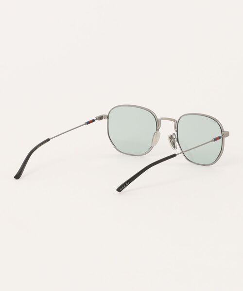 サングラス 「GUCCI/グッチ」スクエア サングラス GG2095S 005 52 シルバー メタル メンズ レディースの画像