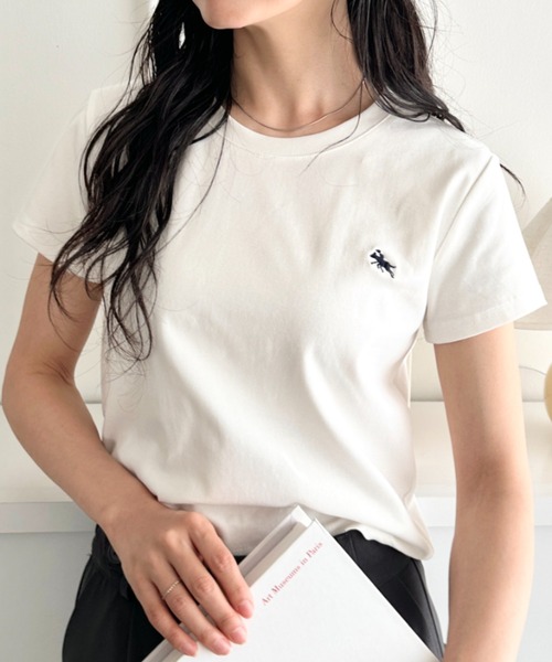 tシャツ 半袖 POLOCHAMPS(ポロチャンプス)/無地 ワンポイント刺繍