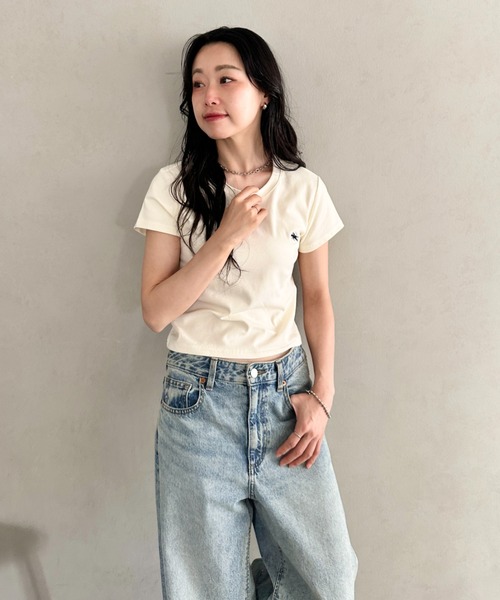 tシャツ 半袖 POLOCHAMPS(ポロチャンプス)/無地 ワンポイント刺繍