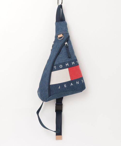 「TOMMY JEANS」 メッセンジャーバッグ FREE インディゴブルー メンズ
