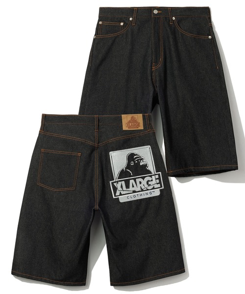 XLARGE（エクストラ ラージ） デニムハーフパンツ 30inch ブラック