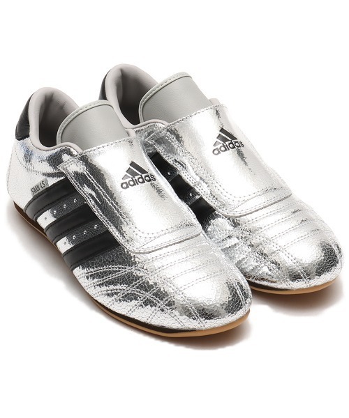 adidas（アディダス） スリッポン 24.5cm シルバー レディース