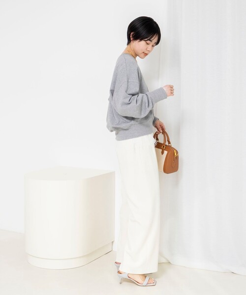 「NOLLEY'S Sophi」 スウェットカットソー 38 ネイビー レディース_画像6
