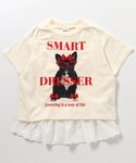 tシャツ 針抜き半袖Tシャツ&裾レースフリルト...の詳細画像1