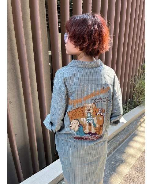 「DOUBLE NAME」 長袖シャツ FREE ベージュ レディース_画像9