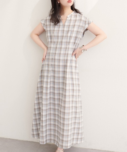 ワンピース フロントタックスキッパーワンピースの画像