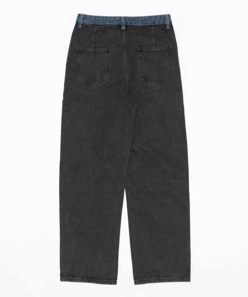 「aimoha」 デニムパンツ LARGE ダークグレー レディース_画像2