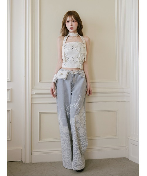 Darich（ダーリッチ） ドットタイリボンベアトップ レディース