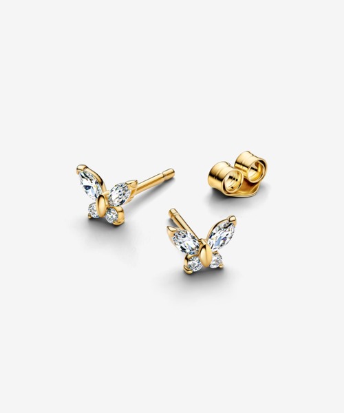 PANDORA ピアス 両耳用 ストーン付き PANDORA（パンドラ） ピアス（両耳用） FREE イエローゴールド