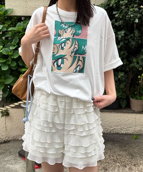 「RePRODUCTION LABEL」 7分袖カットソー FREE ダークブルー レディース_画像3
