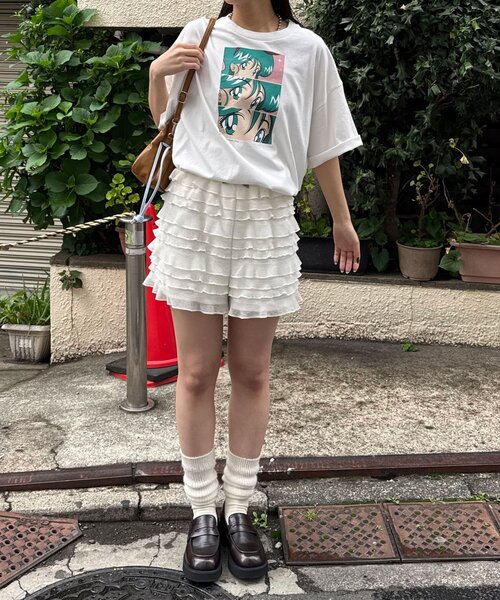 「RePRODUCTION LABEL」 7分袖カットソー FREE ダークブルー レディース_画像5