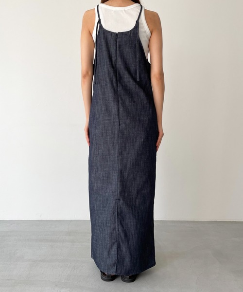 「CANAL JEAN」 「El mar」キャミソールワンピース ONE SIZE インディゴブルー レディース_画像3