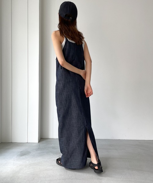 「CANAL JEAN」 「El mar」キャミソールワンピース ONE SIZE インディゴブルー レディース_画像5
