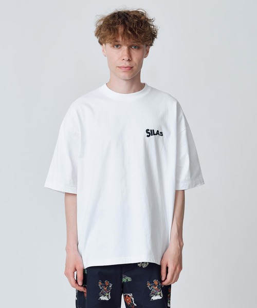 「SILAS」 半袖Tシャツ M ホワイト メンズ_画像9
