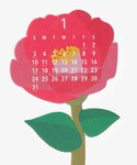 インテリア Flowers 卓上カレンダーの詳細画像3