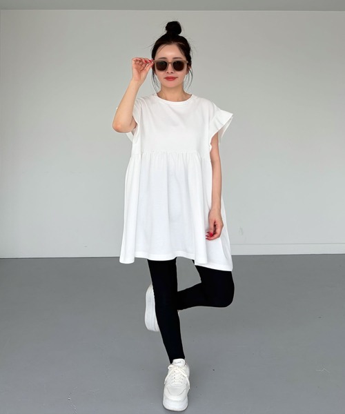 CHERI since1985 チュニック フレンチスリーブマーメイドデザイン