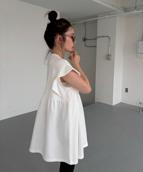 CHERI since1985 チュニック フレンチスリーブマーメイドデザイン