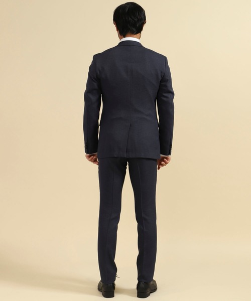 【新品】スーツLL　ネイビー　テットオム 　ストレッチ TETE HOMME ウォッシャブル 4WAYストレッチスーツ : ZOZOTOWN