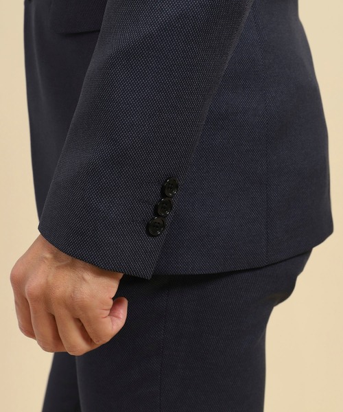 【新品】スーツLL　ネイビー　テットオム 　ストレッチ TETE HOMME ウォッシャブル 4WAYストレッチスーツ : ZOZOTOWN