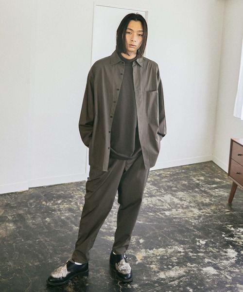 セットアップ 【nowm】TYPEWRITER LOOSE BOX SLIT POCKET SHIRT& BALLOON TAPERED PANTS|ZOZOTOWN PayPayモール店|06