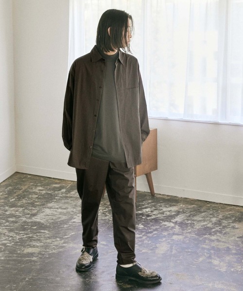 セットアップ 【nowm】TYPEWRITER LOOSE BOX SLIT POCKET SHIRT& BALLOON TAPERED PANTS|ZOZOTOWN PayPayモール店|05