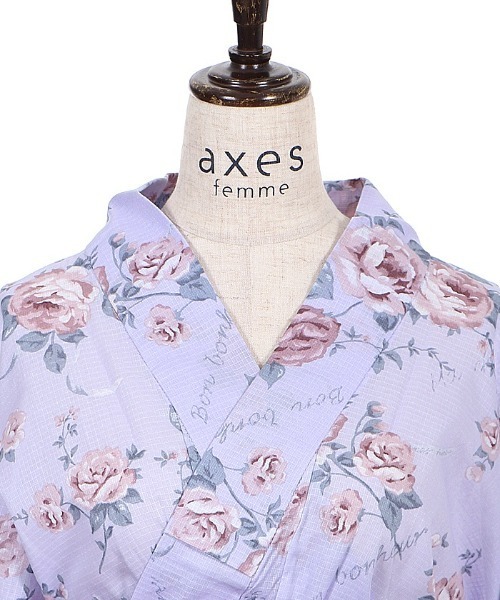 axes femme 浴衣 オリジナルフラワー柄浴衣 レディース