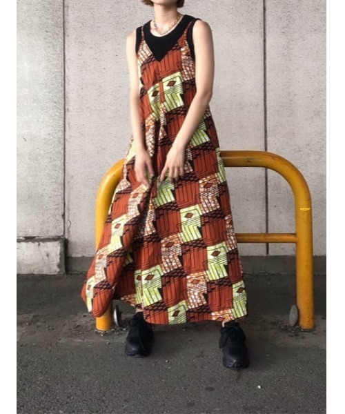 SLY ワンピース AFRICAN BATIK HALTER OP アフリカンバティック