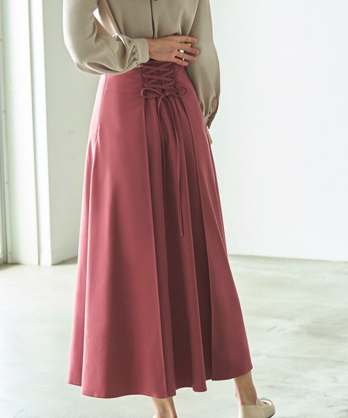 レースアップスカート RUIRUE BOUTIQUE（ルイルエブティック） マルチサイズ スカート バック