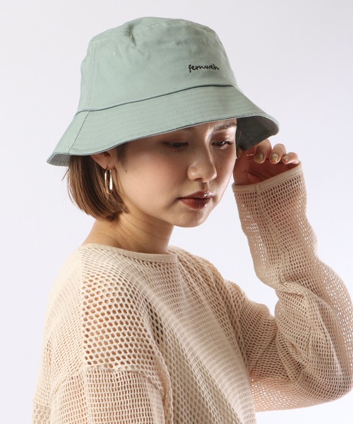 FUNALIVE 帽子 ハット PAGE ONE ツイルロゴ刺繍バケットHAT