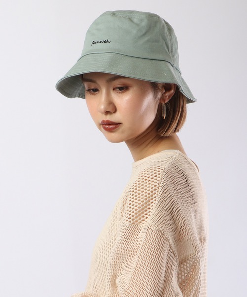 FUNALIVE 帽子 ハット PAGE ONE ツイルロゴ刺繍バケットHAT