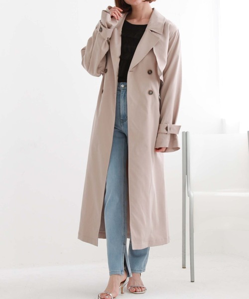 archives（アルシーヴ） コート トレンチコート ダブルフラップ